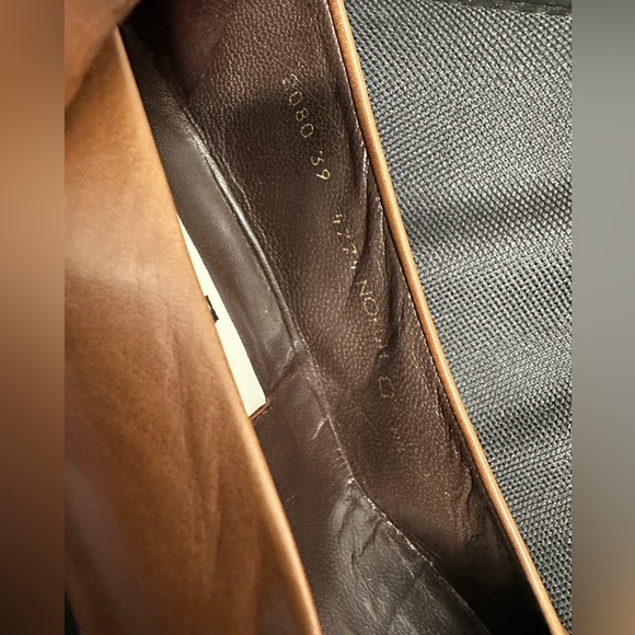 Vintage Pierre Balmain Brown Leather Women's Shoes - Picture 6 of 8